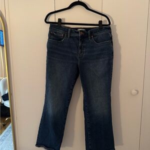 Madewell Dark Blue Flare Jeans